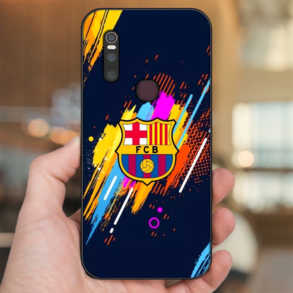 Ốp lưng Vivo V15 viền đen in hình Barcelona Barca