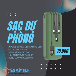 Sạc dự phòng 10000mah – Cục sạc dự phòng dung lượng cao – Pin sạc dự phòng giá rẻ