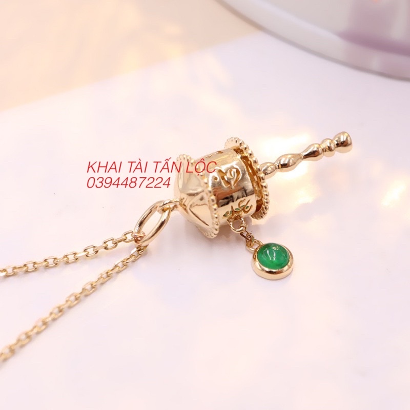 Bông tai và dây chuyền kinh luân khắc omani tâm an lạc