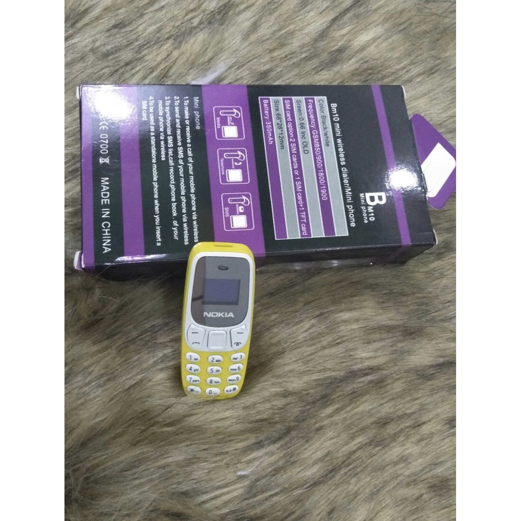 Điện thoại 3310 mini 2 sim bảo hành 12 tháng