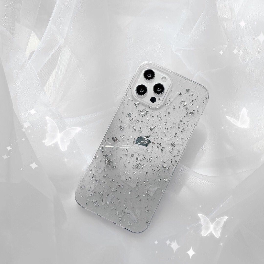 Ốp điện thoại silicone TPU trong suốt chống sốc phối kim tuyến cho IPhone 12Pro Max 11 Pro Max X XS XR XSMAX 7 8 Plus | BigBuy360 - bigbuy360.vn
