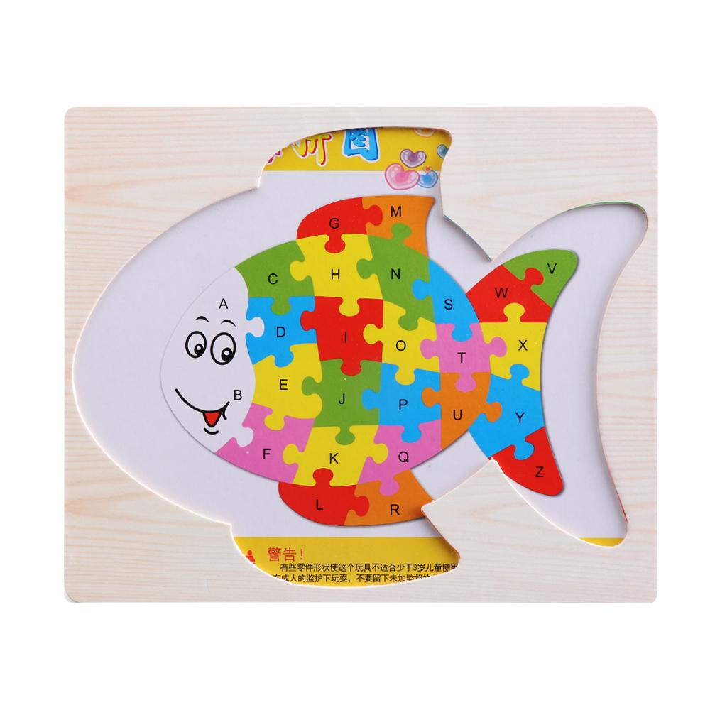 Luol bảng chữ cái bằng gỗ ghép hình khả năng phát triển trí tuệ nóng cải thiện động vật dễ thương học tập giáo dục