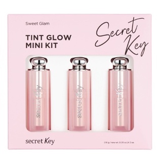 Set son dưỡng sweet glam tint glow mini kit 3 cây secret key