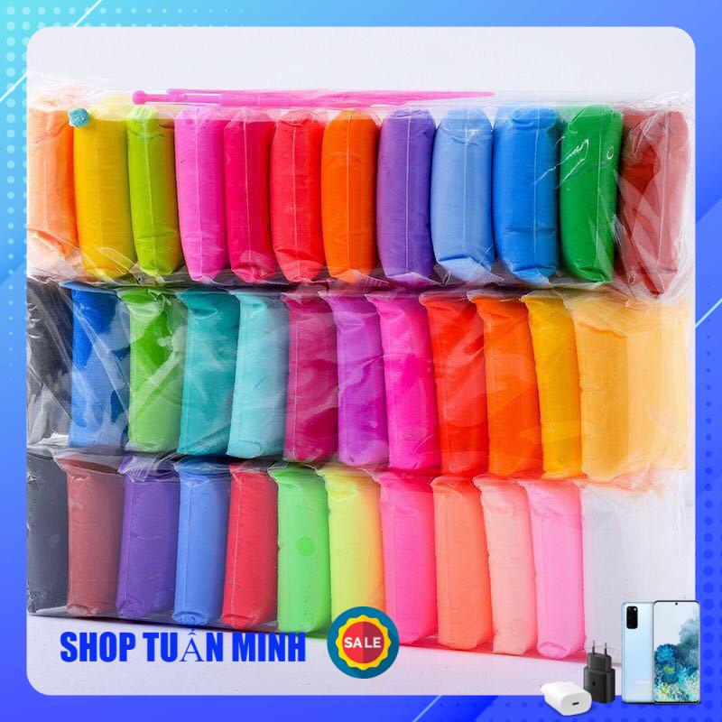 Đất sét tự khô , đất sét giấy Nhật Bản SOFT PAPER CLAY 36 MÀU