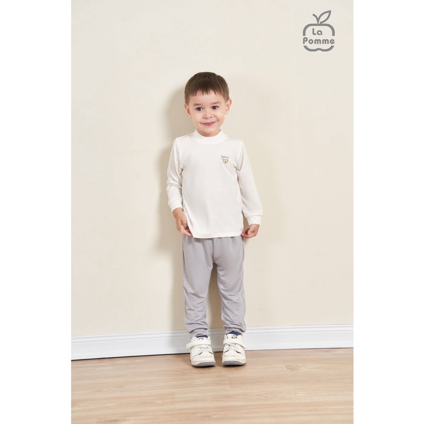 Áo giữ nhiệt cổ 3 phân Little Bear La pomme mềm mịn dễ thương dành cho bé trai bé gái cao cấp