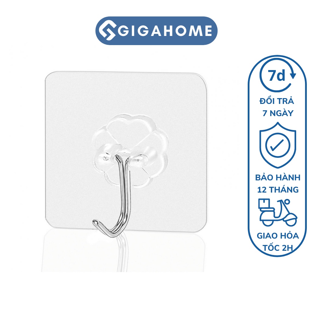 Móc Dán Tường GIGAHOME Siêu Dính, Trong Suốt, Chịu Lực Tốt, Chắc Chắn 3974