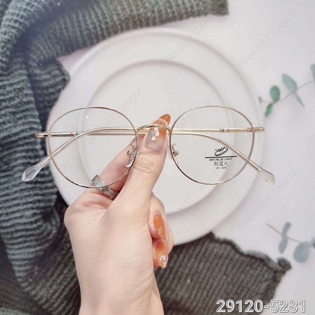 Gọng kính kim loại tròn 29120 – Kính mắt Candy