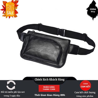 Túi Đeo Chéo 💖 HÀNG MỚI- FREESHIP 💖 Túi Đeo Chéo Nam Trước Ngực Da Pu Cao Cấp.