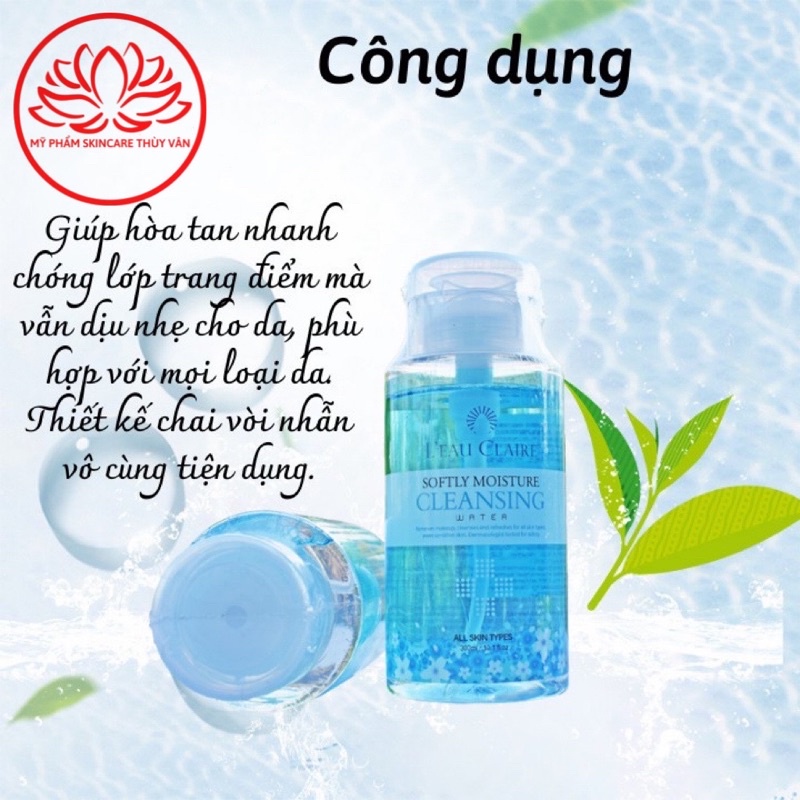 Nước Tẩy Trang Dành Cho Mọi Loại Da Hàn Quốc Chính Hãng LEAU CLAIRE 300ml