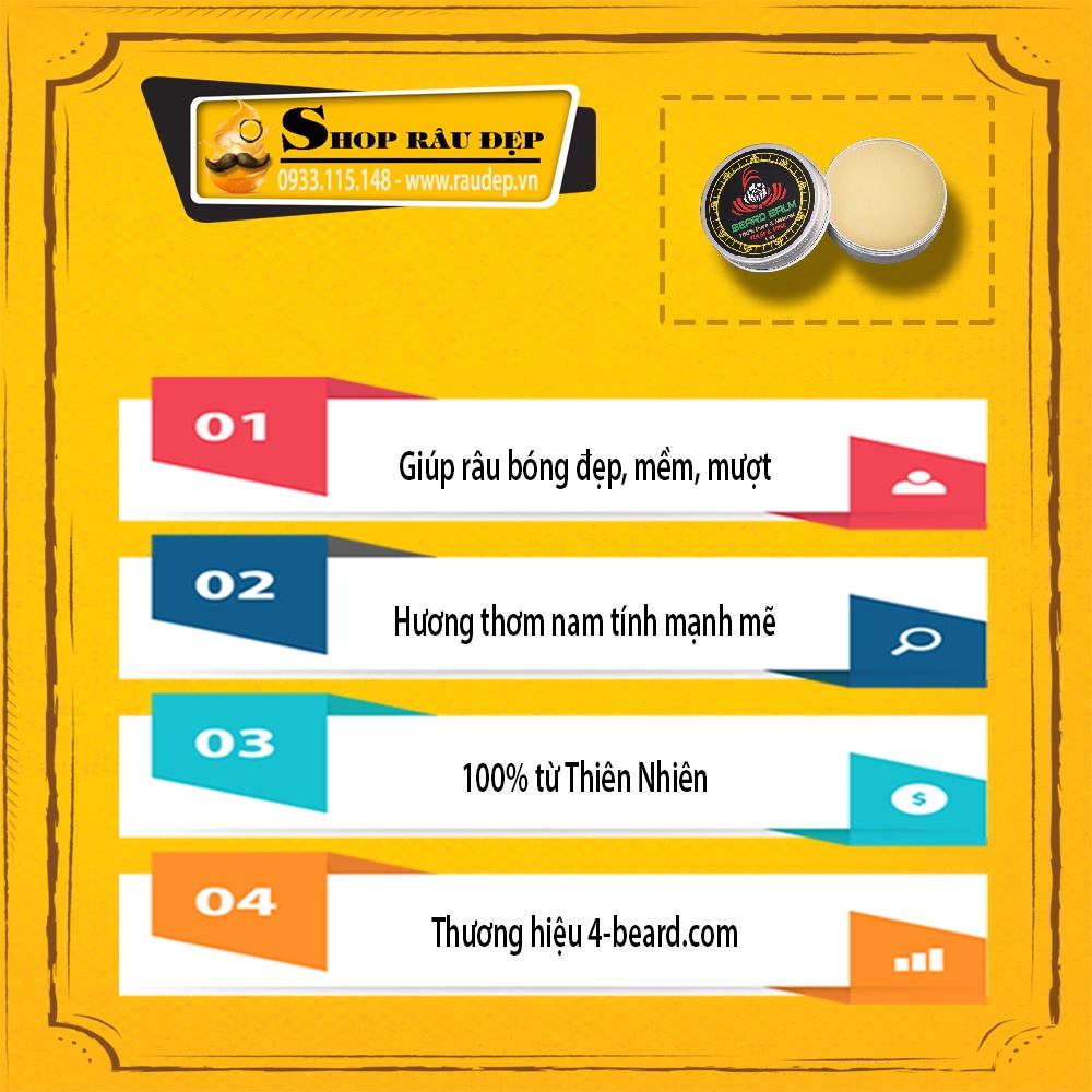 Sáp Dưỡng Râu Beard Balm Tulsi