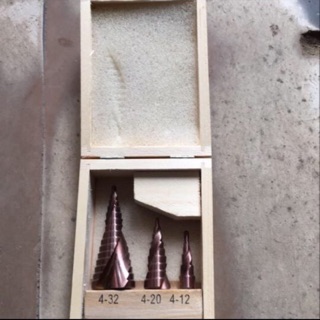 Bộ 3 mũi khoan Tháp Xoắn xịn Inox ( hàng chuẩn loại 1 )