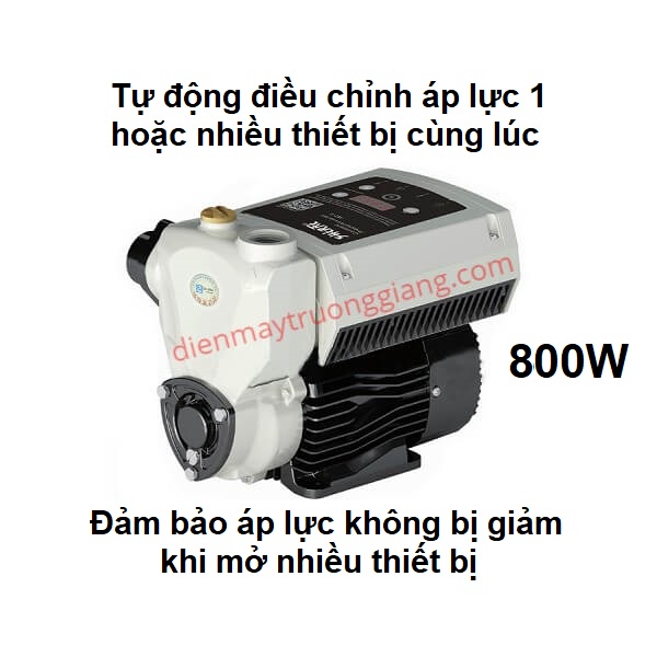 Máy bơm tăng áp biến tần Shirai JLM – 800w - Tự động điều chỉnh áp lực cho tất cả các thiết bị