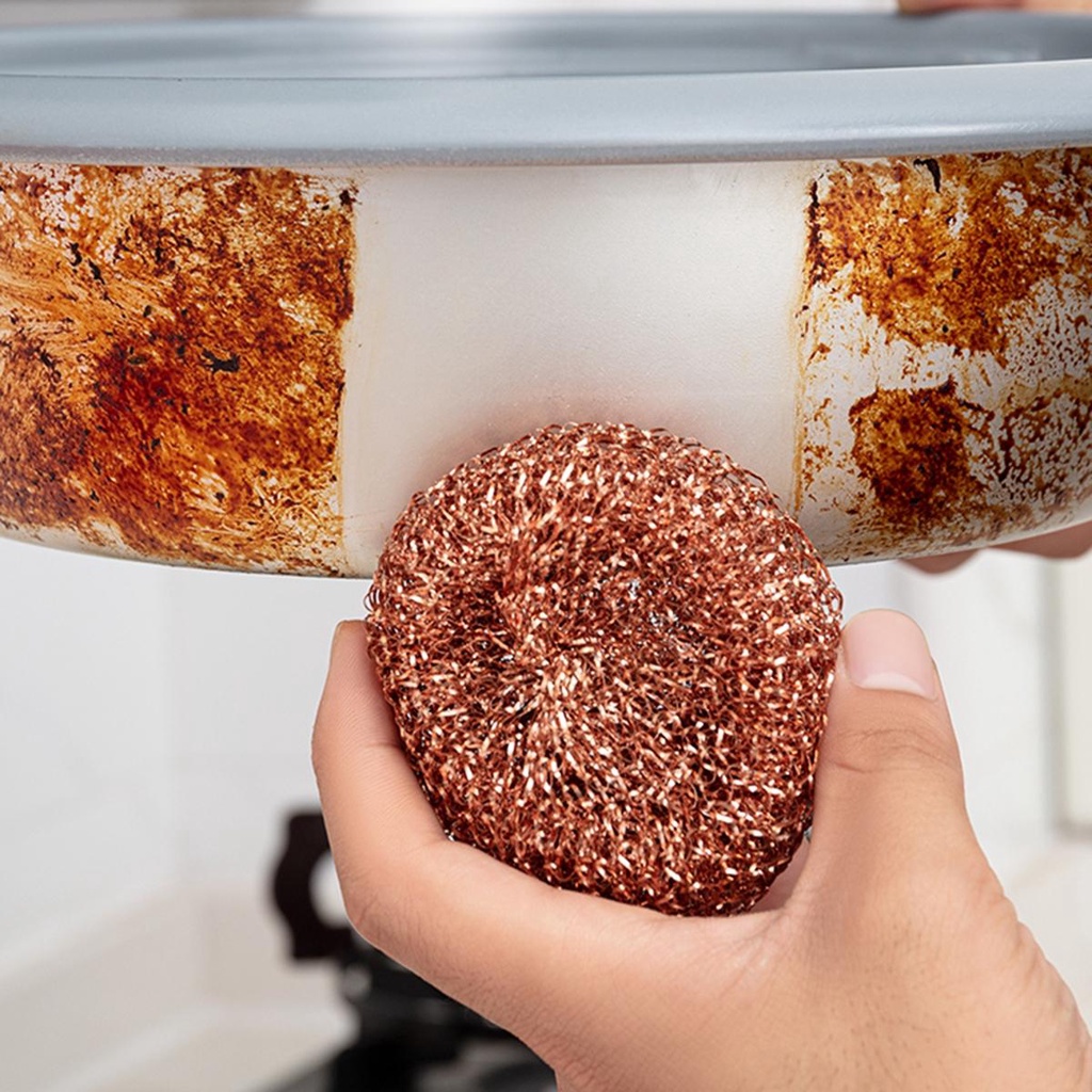 Miếng Rửa Nồi / Chảo Hàn Bằng Đồng Mạ Đồng AUGUSTINE Dùng Cho Lò Vi Sóng Nhà Bếp