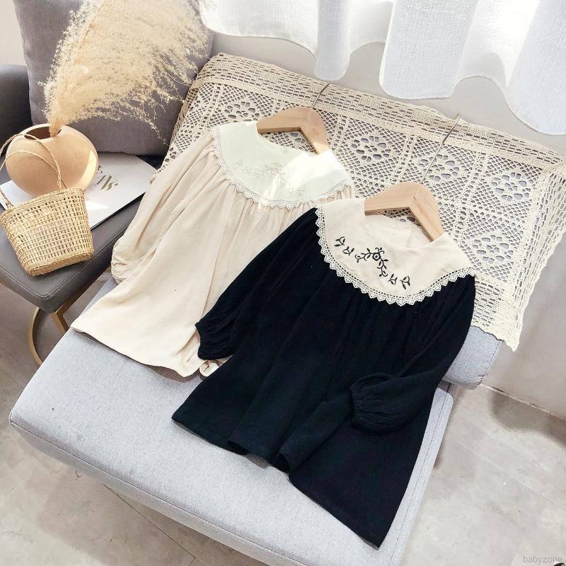 Đầm Công Chúa Tay Dài Thêu Họa Tiết Phong Cách Phương Tây Dành Cho Bé Gái