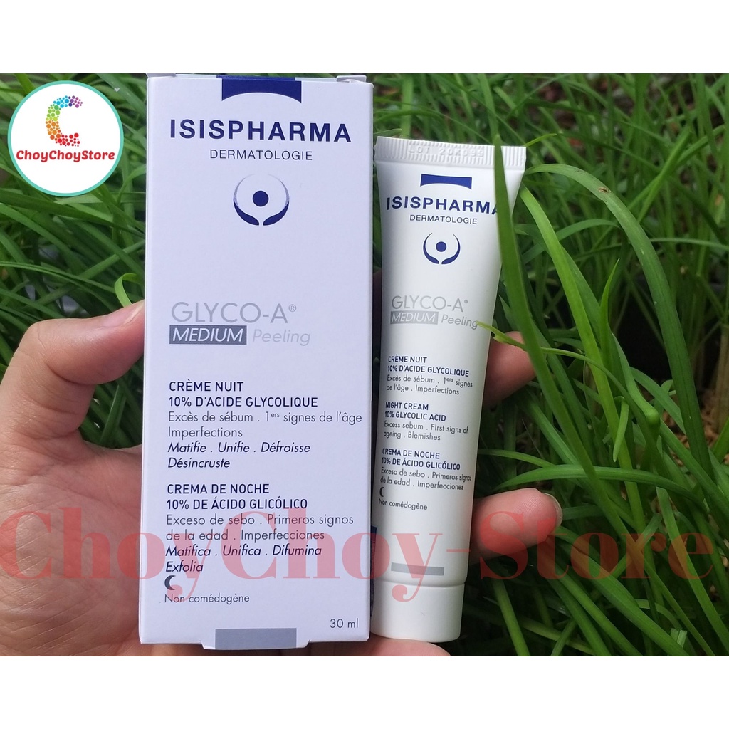 [TEM CTY] ISIS PHARMA Glyco A 10% Medium Peeling 30 mL - Kem tẩy tế bào chết trẻ hóa da