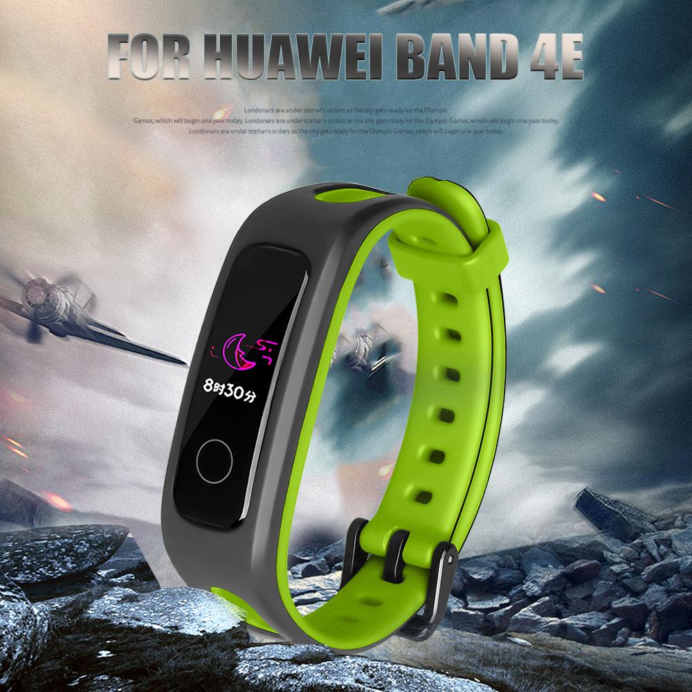 BTLIMER Dây Đeo Silicon Mềm Thay Thế Cho Đồng Hồ Thông Minh Huawei Band 4e 3e Honor Band 4 Running