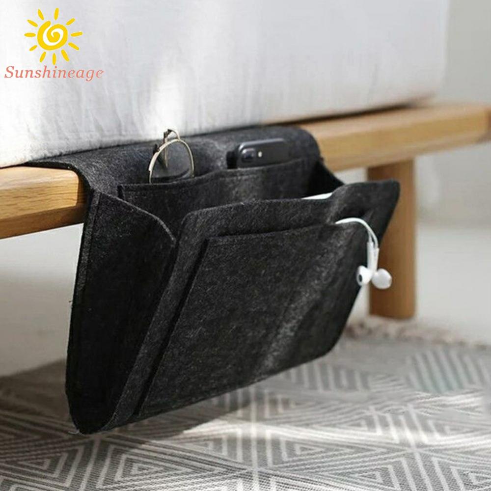 SUNAGE- ~1 Pcs Sofa Bedside Storage Hanging Bag Felt Organizer Pocket Remote Book Holder【SUNAGE-HOT Fashion】