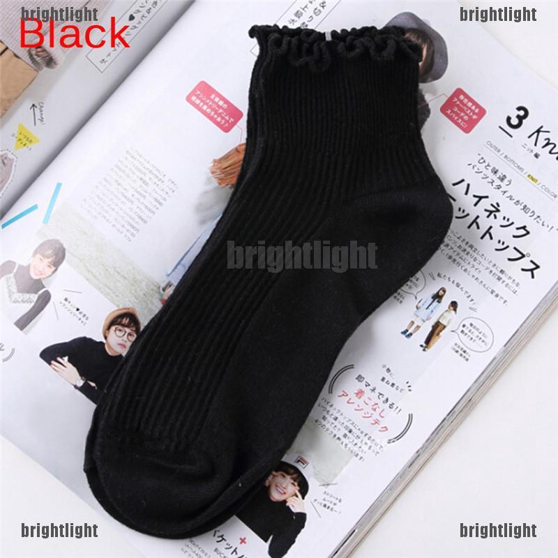 Vớ cotton Phối Ren Kiểu Dáng Dễ Thương Xinh Xắn