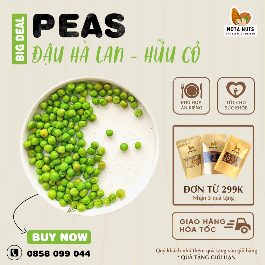 Đậu Hà Lan hữu cơ 500g Nhập khẩu Mỹ Hàng chọn loại 1