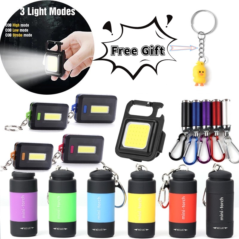 Đèn LED COB Mini Bỏ Túi Kèm Sạc USB Tiện Dụng Mang Theo Dã Ngoại/ Cắm Trại