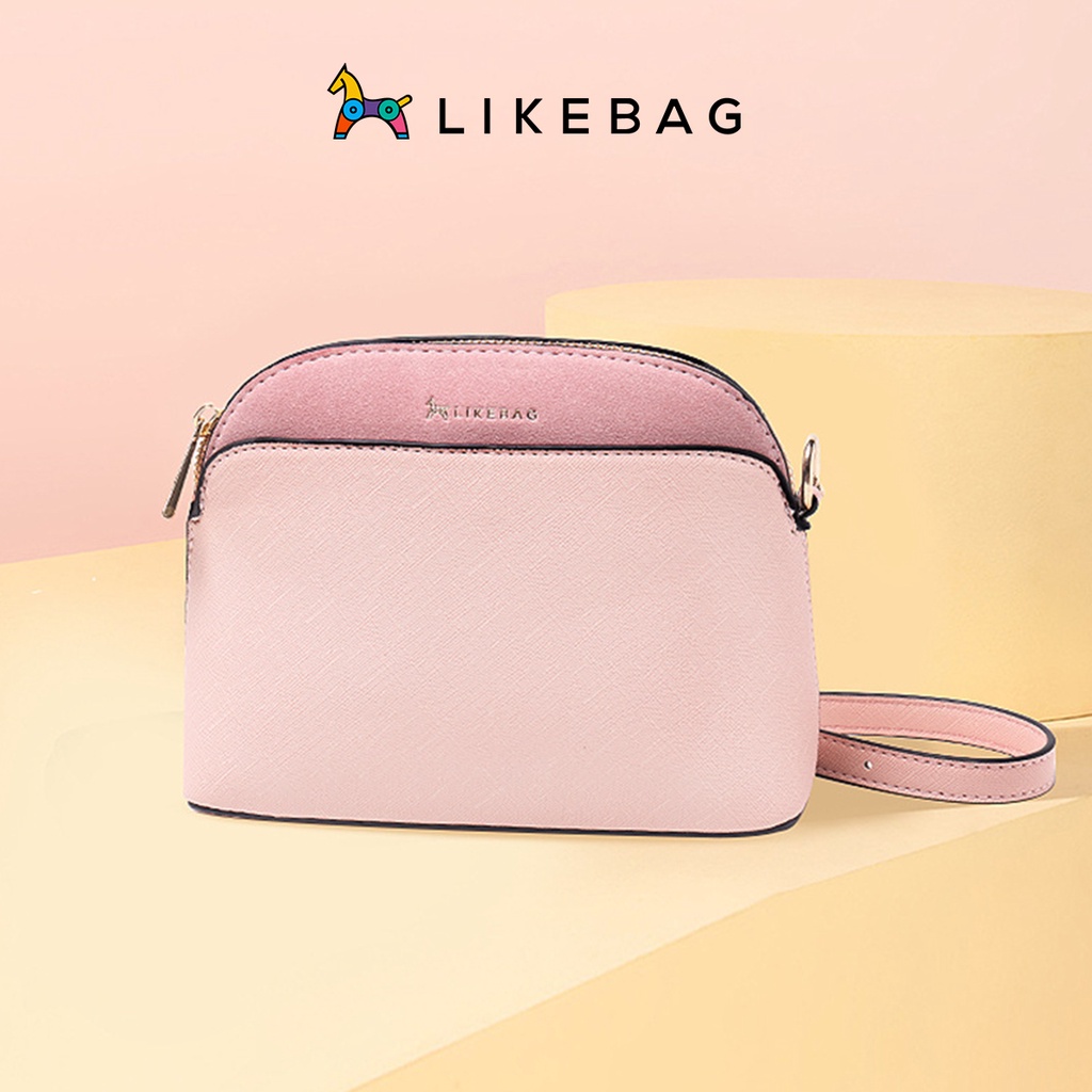 Túi nữ đeo chéo vai LIKEBAG dáng túi basic phối dây xích trẻ trung XK0519 - LIBAGI