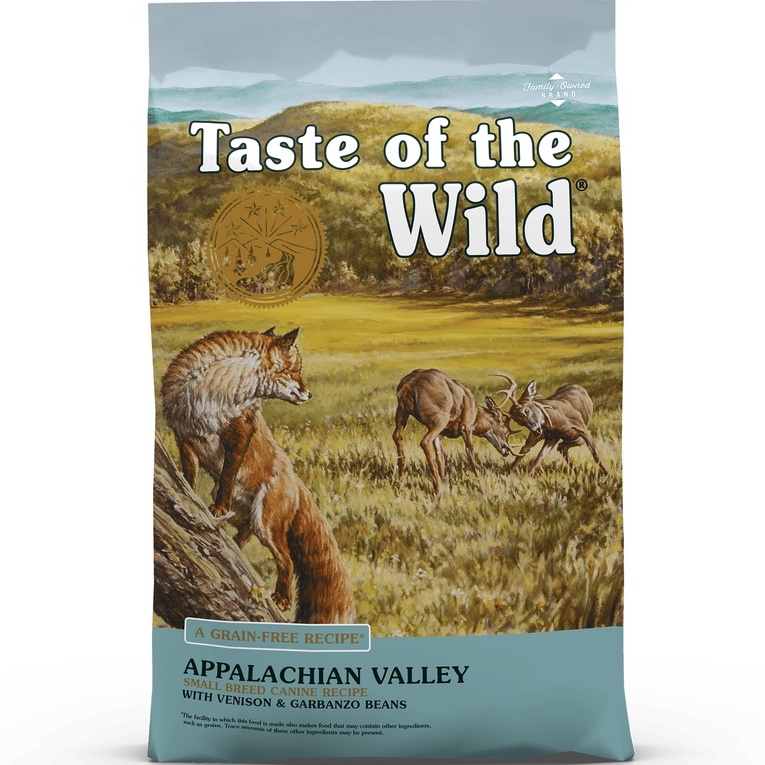 THỨC ĂN HẠT CHO CHÓ GIỐNG NHỎ TASTE OF THE WILD APPALACHIAN VALLEY SMALL BREED 170G NHỎ VỊ THỊT NAI &amp; ĐẬU GARBANZO