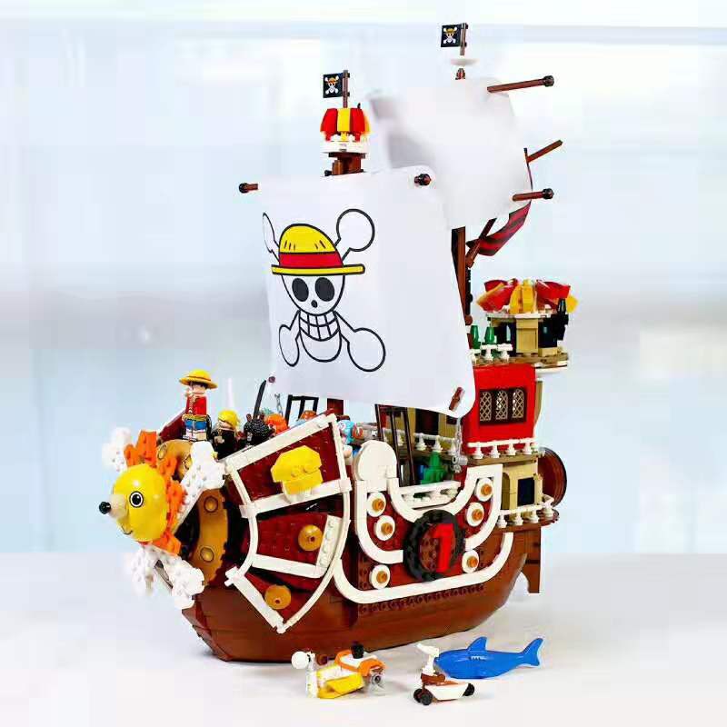 Lắp ghép Mô hình One Piece Thousand Sunny Xếp hình Thuyền Đảo Hải Tặc Sheng Yuan SY 6298 Quà Cho Bé Trai