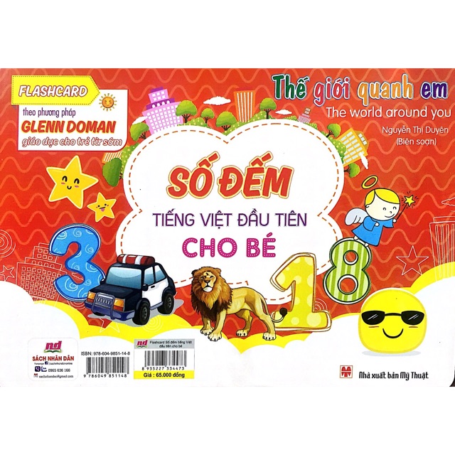 Flashcard Số đếm - theo phương pháp GLENN DOMAN giáo dục trẻ từ sớm