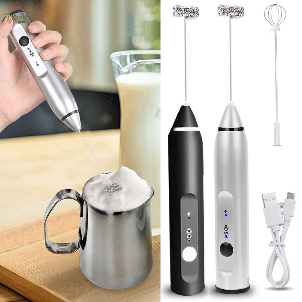 Dụng cụ đánh cafe mini tạo bọt cầm tay với 2 đầu khuấy inox siêu bền, sang trọng, đẳng cấp, GIÁ RẺ