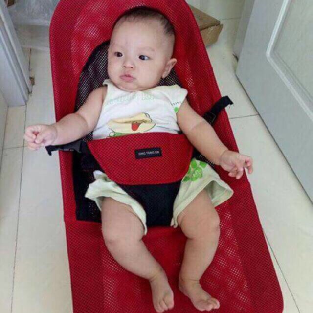 Ghế rung lưới thoáng mát cho bé
