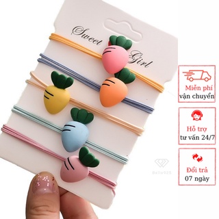 Dây buộc tóc Bella925 cột tóc hình củ cà rốt dễ thương