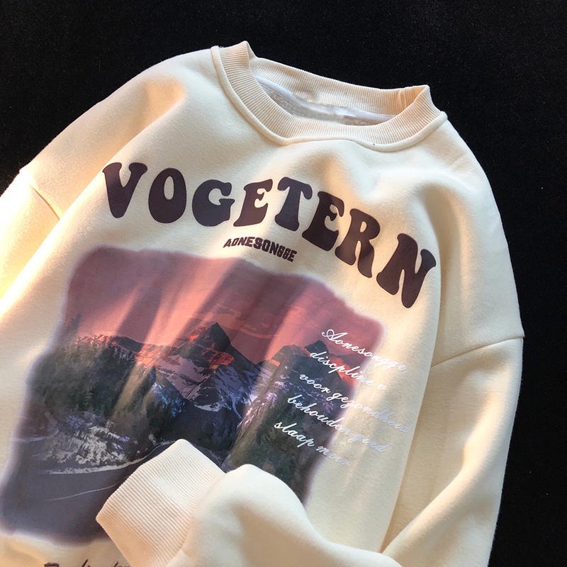 NRVP Áo khoác hoodie tay dài oversize phong cách Hàn Quốc mới 2022