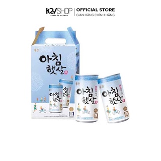 Nước Gạo Rang Hàn Quốc Woongjin Lốc 15 Lon x 180ml/lon - K2V Shop
