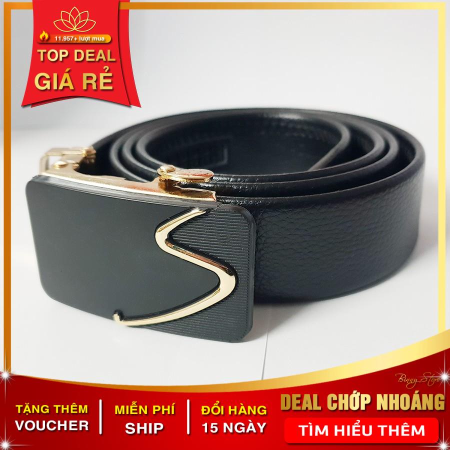 Thắt Lưng Da Nam Khóa Tự Động Cao Cấp Dây Nịt Nam Da Bò 100% Chính Hãng Biluxury Mạ Vàng Bạc Nam Tính SG