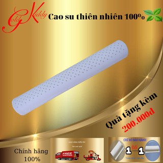 Gối ôm cao su non thiên nhiên Gold Kiddy dành cho trẻ em kích thước 10x60 [Tặng áo gối vải cotton cao cấp]