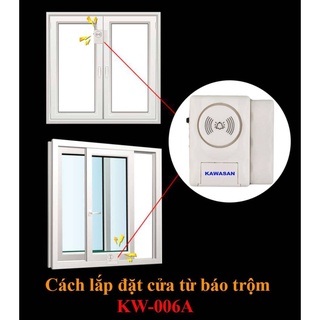 Báo trộm gắn cửa không dây Kawa 006A
