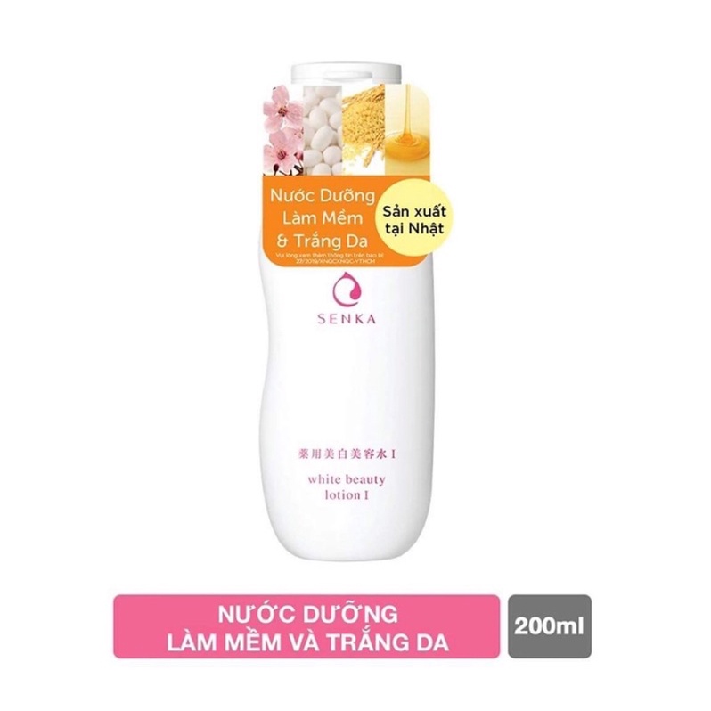 Nước dưỡng làm mềm và trắng da SENKA 200ml