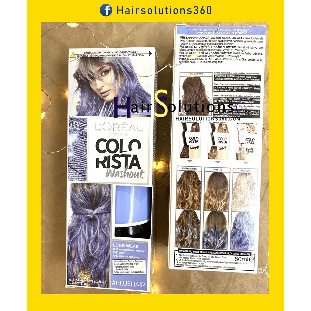 Thuốc nhuộm tóc Loreal Colorista màu Blue hair xanh dương khói - Hairsolutions360