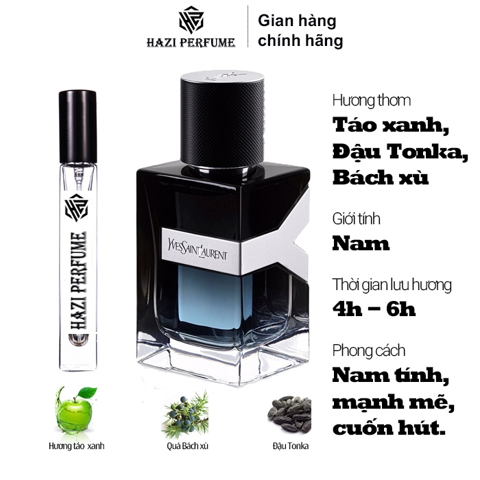 Nước hoa nam YSL EDP nam tính, mạnh mẽ, cuốn hút