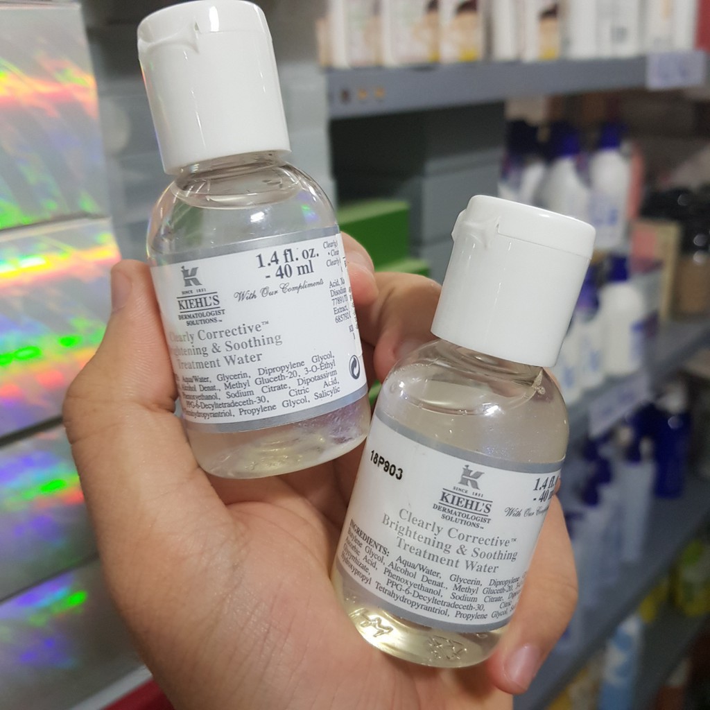 [Minisize] Nước Thần Trắng Da Kiehls Clearly Corrective Brightening & Soothing Treatment Water 40ml Mĩ Phẩm Gía Sỉ 89