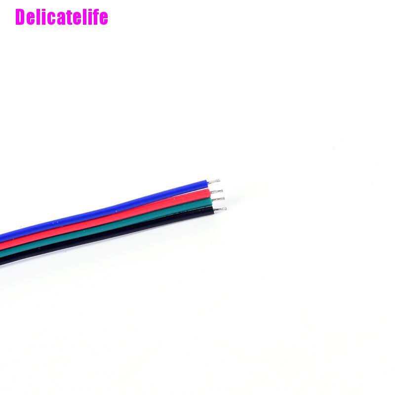 1 Dây Cáp Nối Đầu Đực 50cm 4pin Màu Đỏ Cho Dây Đèn Led Rgb 3528 5050