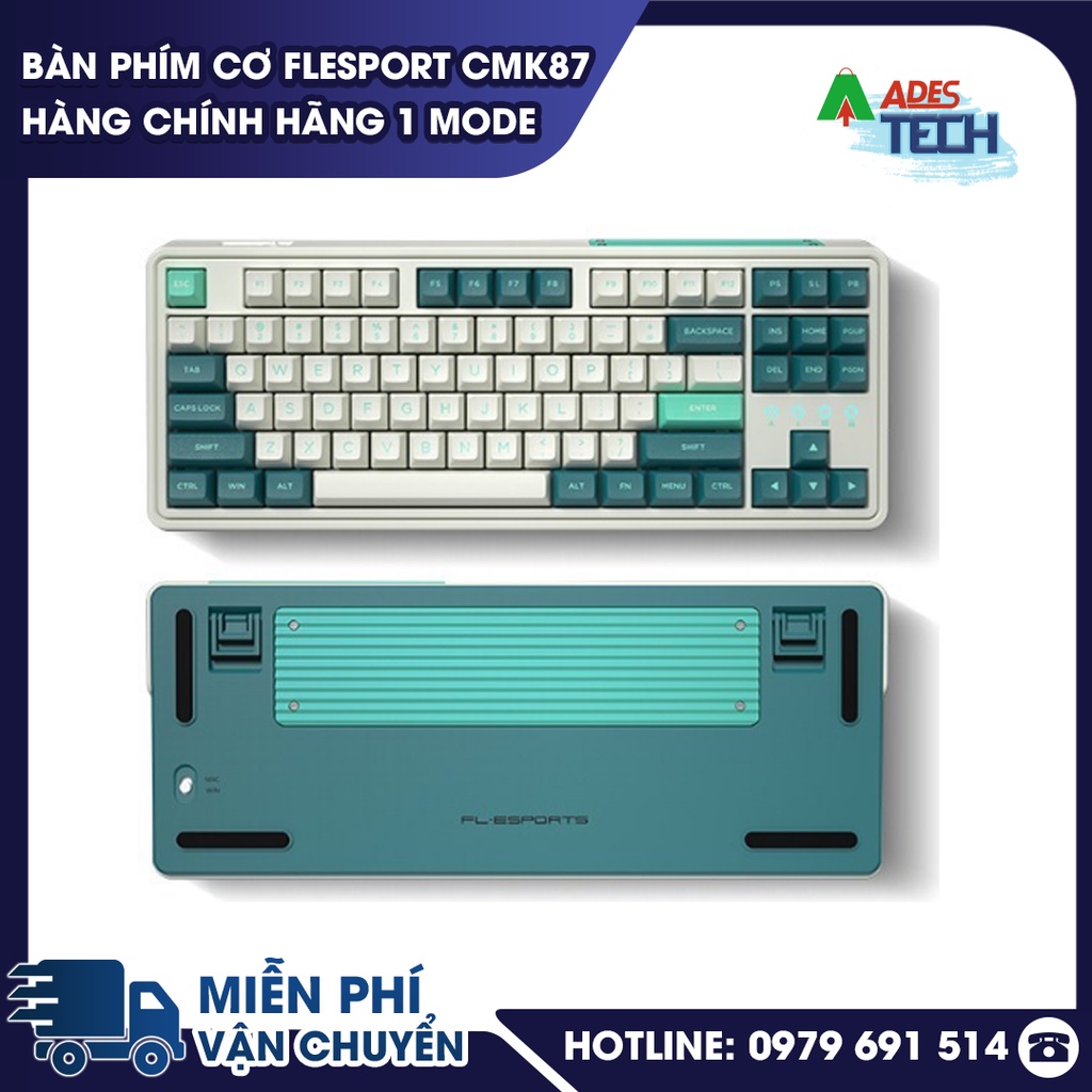 Bàn Phím Cơ FLEsport CMK87 Hàng Chính Hãng  1 MODE