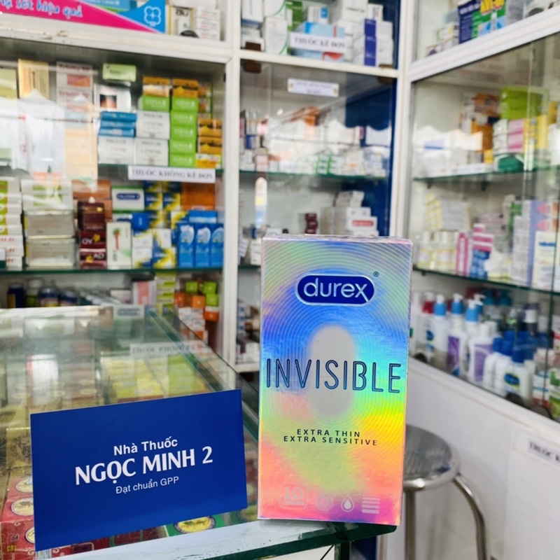 ✅  Bao Cao Su Durex Invisible Extra Thin Sensitive Siêu Mỏng-Cảm Giác Chân Thật