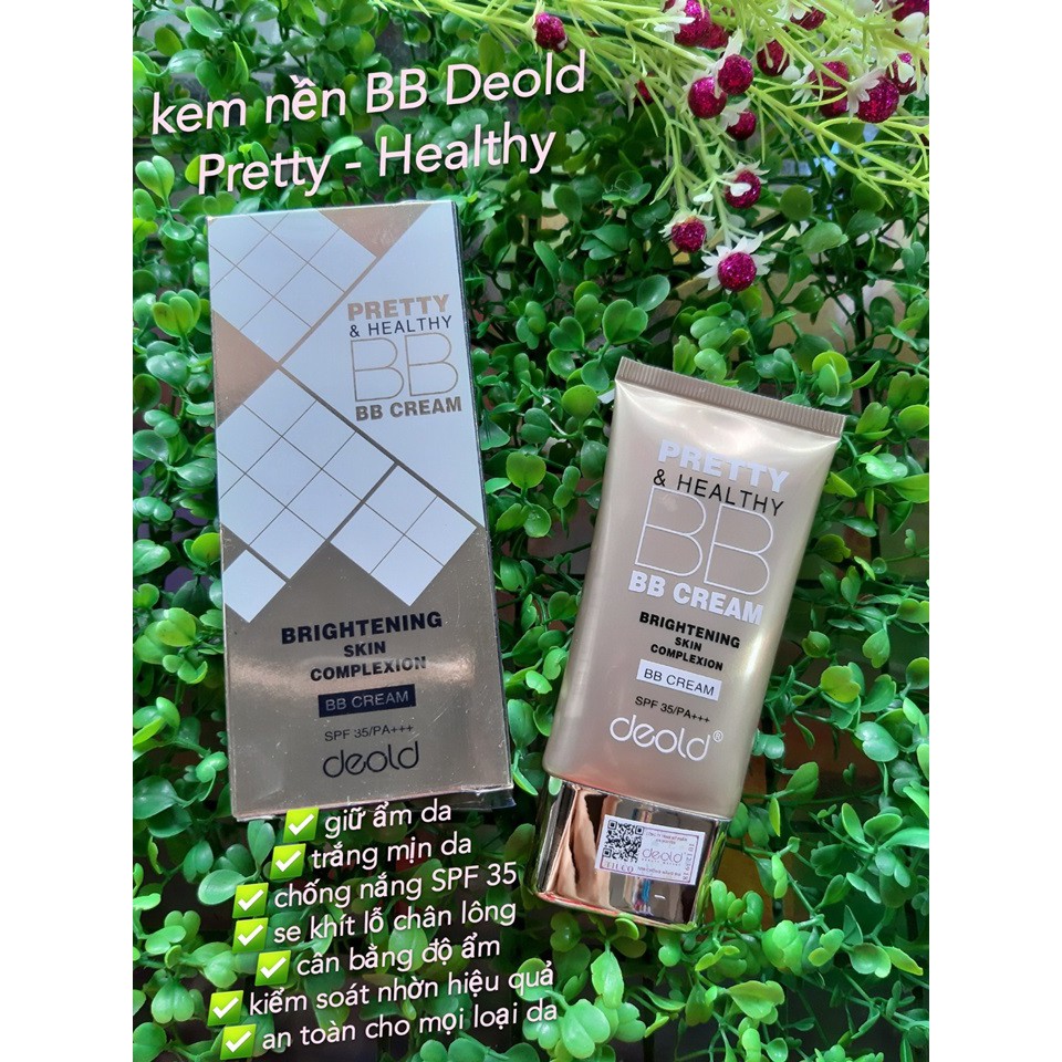 KEM NỀN BB DEOLD PRETTY HEALTHY GIỮ ẨM ĐA CHỨC NĂNG TRẮNG MỊN DA VÀ CHỐNG NẮNG