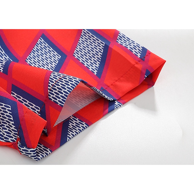 Áo Sơ Mi Ngắn Tay In Họa Tiết Bắt Mắt Thời Trang Mùa Hè R9FO