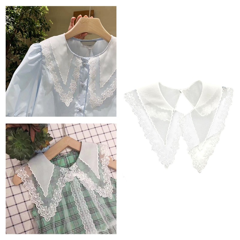 Miếng Ren Thêu Cổ Áo Thời Trang Nữ Tính