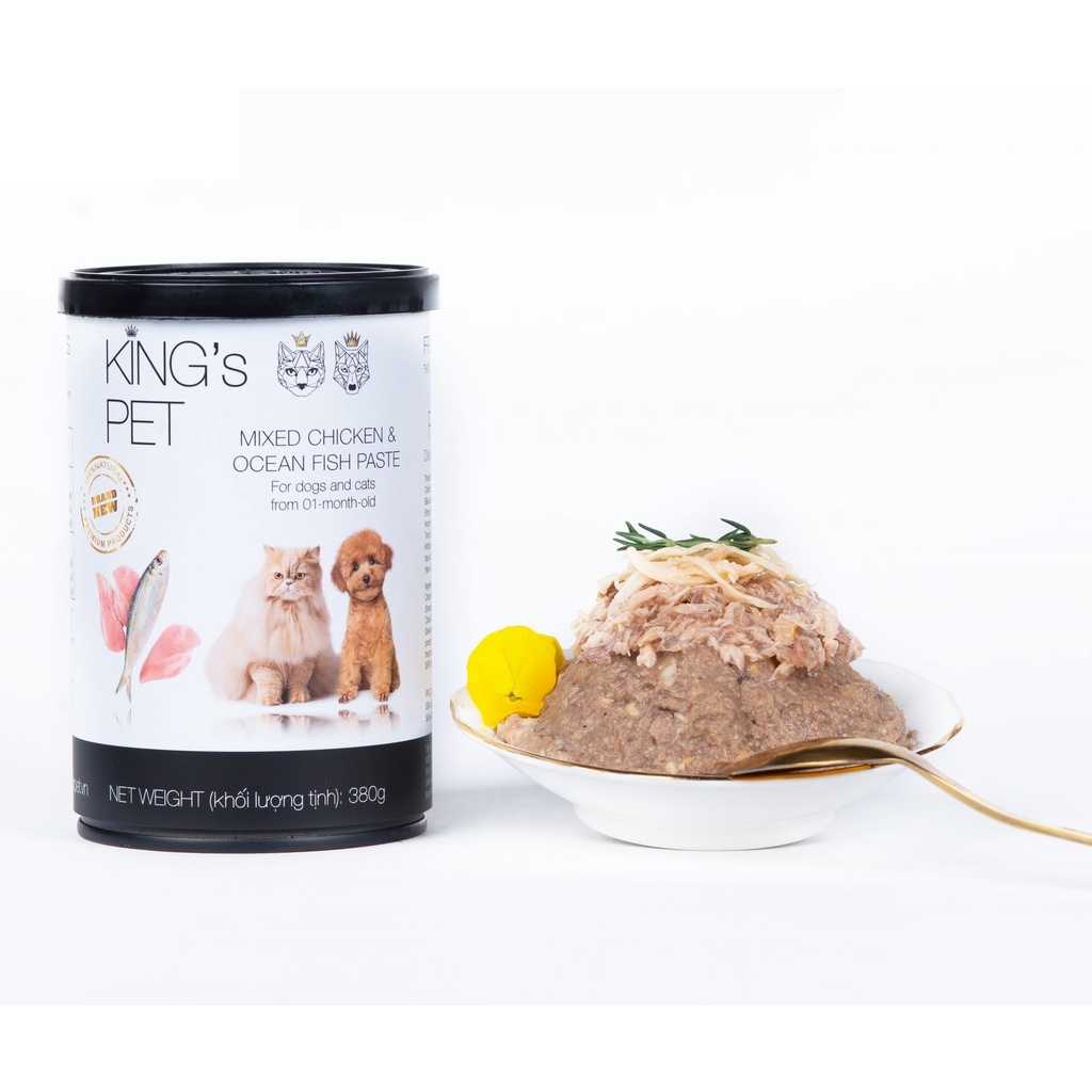 [380gr] pate King Pet cho chó mèo mọi giai đoạn tuổi