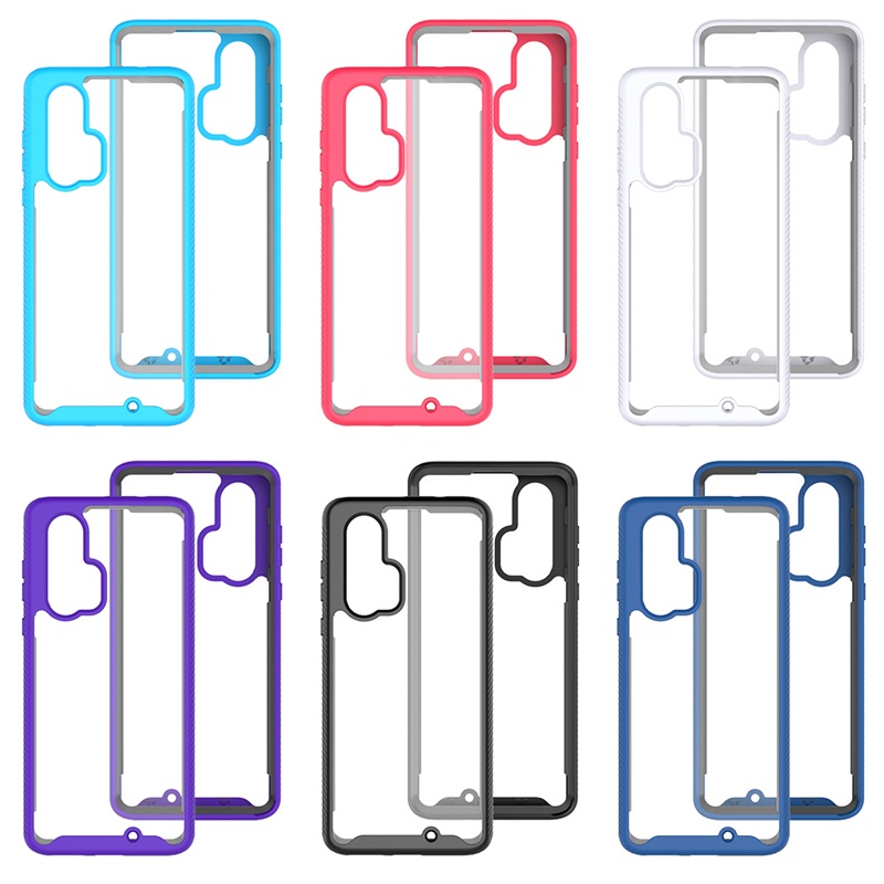 Ốp Điện Thoại 2 Trong 1 Chống Sốc Bảo Vệ 360 Độ Cho Motorola Moto E6s 2020 Edge Plus G Fast G Power G Stylus