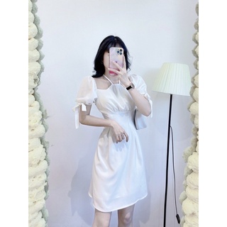 Đầm cổ yếm tay phồng 💓💓