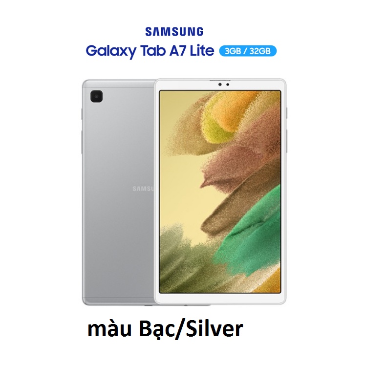 [Chính hãng] Máy tính bảng Samsung Galaxy Tab A7 Lite (SM-T225) 3G/32G. Hỗ trợ 1 sim 4G và 1 thẻ nhớ